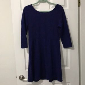 Lilly Rose 3/4 Sleeve Scoop Neck Dress